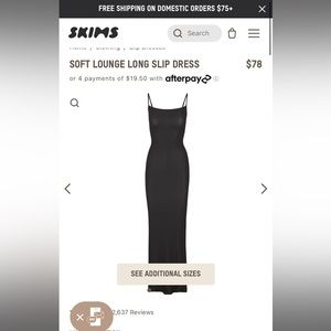 black skims dress